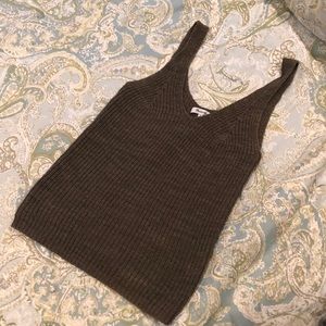 Madewell olive sweater tank